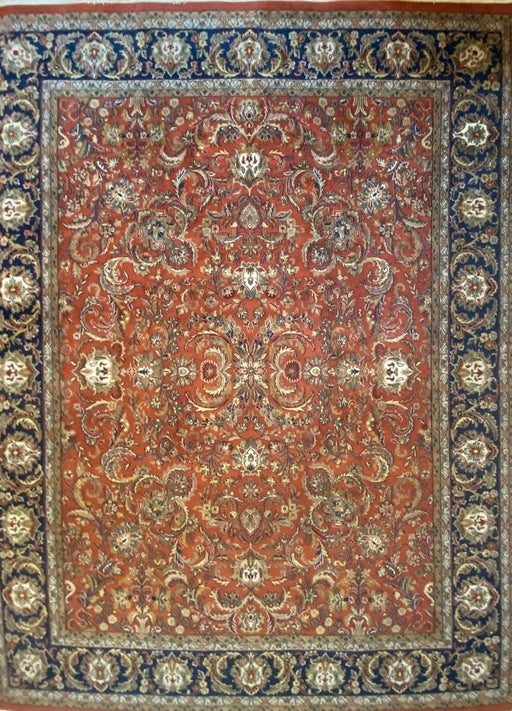 Oriental Hand Knotted Rug ,Tabriz Design Rug, 11’ 7” x 8’ 10”, Wool-EZ Jewelry and Decor