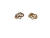 18k Gold Love You Forever Stud Earrings-EZ Jewelry and Decor