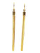 STUNNING 14K GOLD PLATED WIRE MK TASSEL PIERCED EARRINGS, 4.7"-EZ Jewelry and Decor