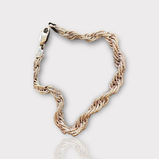 Silver Rope Bracelet , 7.5in. 925 sterling silver Bracelet.-EZ Jewelry and Decor