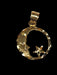 Stunning 10k Gold Moon & Star Necklace-EZ Jewelry and Decor