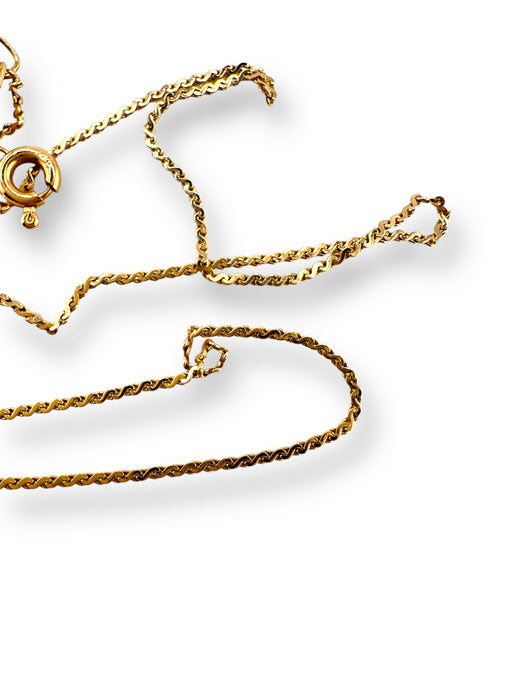 Italian 14K Yellow Gold "S" Chain 16.5”, 1.41g