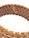 18k Bangles Bracelet in rose and white gold