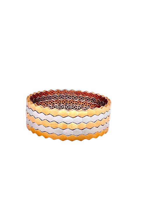 18k Bangles Bracelet in rose and white gold