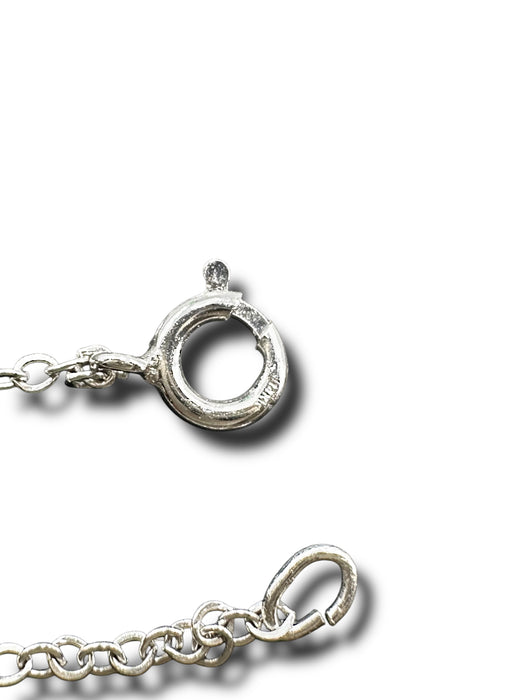 14k white gold heart pendant , Valentine Gift Jewelry 