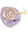 Purple triangular polymer clay dangle earring with gold spiral wire and hook. - Handmade Modern Purple and Gold Earrings, Polymer Clay Earrings, Modern Earrings, Statement Earring, Dangle Earrings 2.5” - 2.5 Inch Earrings, Artisan Crafted, Boho Style, Fashion Accessories, Handmade Modern Purple and Gold Earring, Modern Earrings, Polymer Clay Earrings, Statement Earring, Trendy Jewelry, Unique Design - Default Title