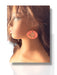Peach-colored handmade polymer clay dangle earrings with gold textured spiral detail, 2 inches long. - Handmade Modern Earrings, Polymer Clay, Modern Textured Earrings, Statement Earrings, Dangle Earrings, Peach and Gold Earrings 2” - 2 Inch Earrings, Artisan Crafted, Boho Style, Fashion Accessories, Handmade Jewelry, Modern Earrings, Peach Earrings, Polymer Clay Jewelry, spring earrings, Statement Earrings, Textured Earrings, Trendy Jewelry, Unique Design - Default Title