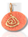 Peach textured round polymer clay dangle earring with abstract gold swirl pendant and gold stud. - Handmade Modern Earrings, Polymer Clay, Modern Textured Earrings, Statement Earrings, Dangle Earrings, Peach and Gold Earrings 2” - 2 Inch Earrings, Artisan Crafted, Boho Style, Fashion Accessories, Handmade Jewelry, Modern Earrings, Peach Earrings, Polymer Clay Jewelry, spring earrings, Statement Earrings, Textured Earrings, Trendy Jewelry, Unique Design - Default Title