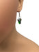 Sterling Silver 10.82CT Lab Grown Gemstone Geometric Dangle Earrings, Emerald Earrings-EZ Jewelry and Decor