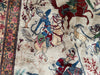 Hand Knotted Pictorial Hunter Rug, Wool, 9.5’ x 6.2’-EZ Jewelry and Decor