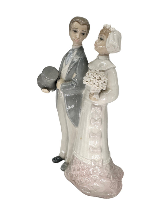 Retired Lladro Bride And Groom Cake Topper #6164 - Ruby Lane