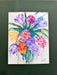 Modern Watercolor Original Flower Framed Painting. By R.Mansourkhani 18” x 21”-EZ Jewelry and Decor