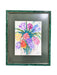 Modern Watercolor Original Flower Framed Painting. By R.Mansourkhani 18” x 21”-EZ Jewelry and Decor