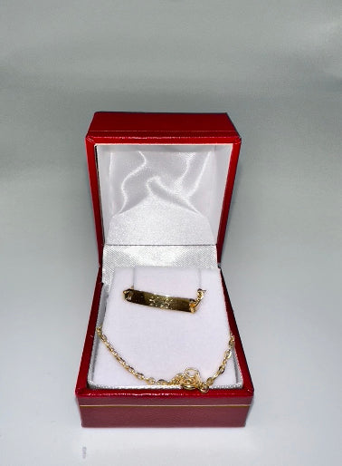 18k Gold-Plated Baby Name Bracelet