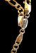 Luxury Italian Two Tone Figaro Link Anklet, 14k gold Plated on Silver 925.-EZ Jewelry and Decor
