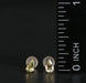 Jewelry - 18K Gold Natural Chrysoberyl Stud Earrings, Small Drop Shape Gem Stud Earrings