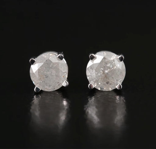 Jewelry - 14K 0.62 CTW Diamond Stud Earrings.Small Diamond Stud Earrings.