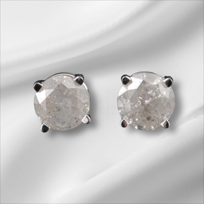 14K 0.62 CTW Diamond Stud Earrings.Small Diamond stud Earrings.