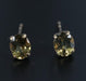 18K Gold Natural Chrysoberyl Stud Earrings-EZ Jewelry and Decor