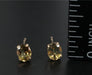 18K Gold Natural Chrysoberyl Stud Earrings-EZ Jewelry and Decor