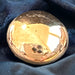 Sparkling Flat Ball Stud Earrings (7mm) In 14k Yellow Gold.