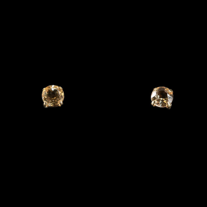 Chic 18K Gold Golden Glow Natural Marialite Stud Earrings-EZ Jewelry and Decor