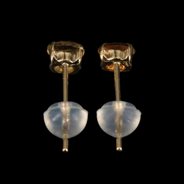 Chic 18K Gold Golden Glow Natural Marialite Stud Earrings-EZ Jewelry and Decor