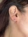18K Gold Sparkling Blue Natural Grandidierite Stud Earrings-EZ Jewelry and Decor