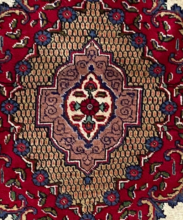 Persian Tabriz Rug, Wool, 9'8" x 6'9"-EZ Jewelry and Decor