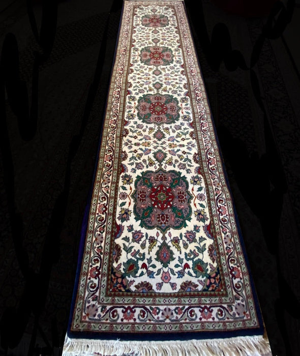 Persian Tabriz Runner, 9’4” x 2’ 5”, Wool-EZ Jewelry and Decor