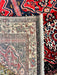 Persian Hand Knotted Bakhtiari Red Rug, Geometric Rug, 9’9” x 6’10”, Wool-EZ Jewelry and Decor