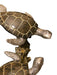 Vintage Sea Turtle Duet Figures, Hand Crafted, 12”-EZ Jewelry and Decor