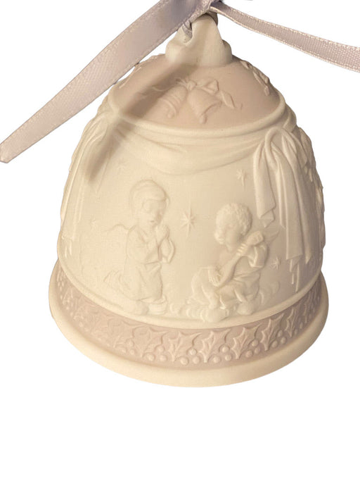 Vintage Lladro 1995 Porcelain Christmas Bell In Original Box, Rare, 3.15”-EZ Jewelry and Decor