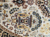Kashan  Hand Knotted Rug, 6’3” x 4' Oval, Wool-EZ Jewelry and Decor