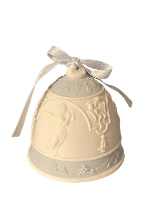 Vintage Lladro 1994 Porcelain Christmas Bell In Original Box, Rare, 2.95”-EZ Jewelry and Decor