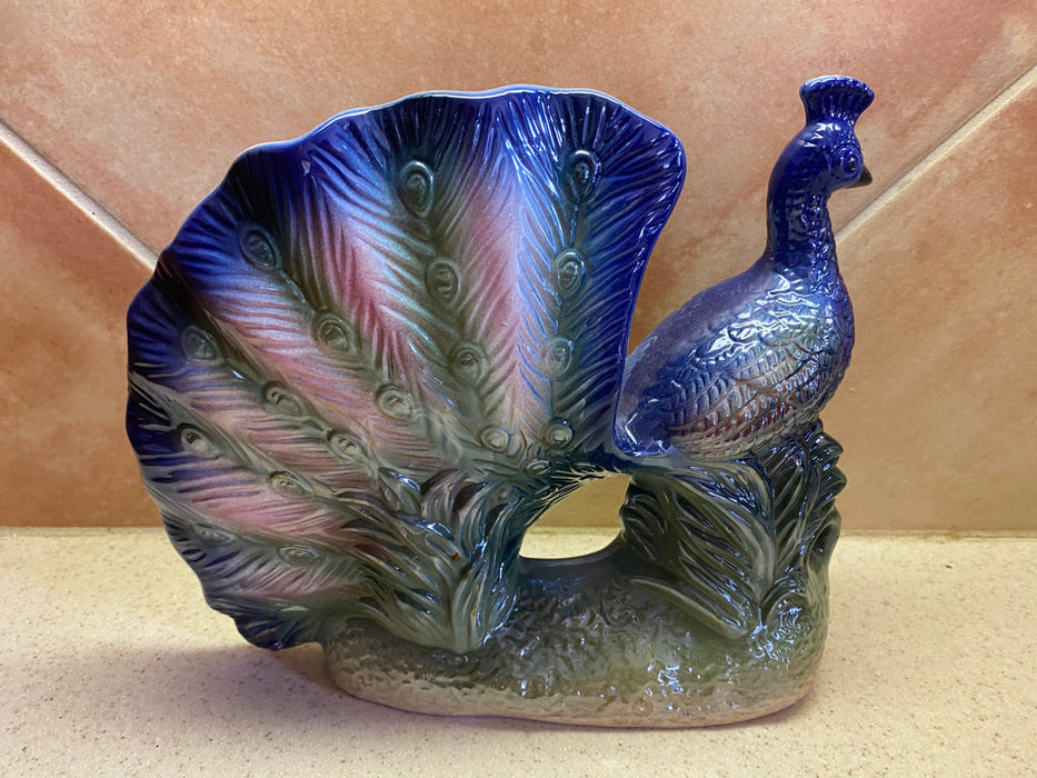 Porcelain Peacock Sculpture, Decoration-EZ Jewelry and Decor