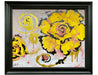 Shaida Mansourkhani, Yellow Roses, Framed Acrylic Original Painting. 23.5” x 19.5”-EZ Jewelry and Decor