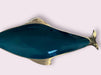Large Fish Trays, Enameled Tray in Blue, Black, Green. Serving Tray/ Shelf Décor, Dresser Tray, Enameled Painted.16" L, 7" W.-EZ Jewelry and Decor