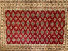 Semi Antique Handmade Geometric Design Oriental Rug, 4' x 6' , Wool Pile-EZ Jewelry and Decor