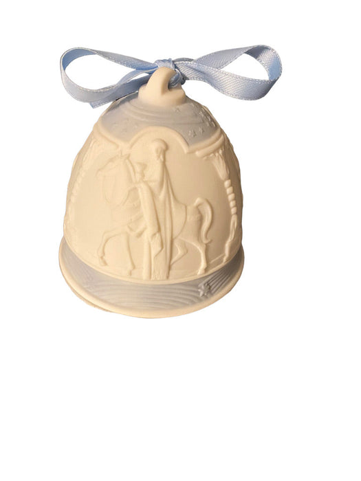 Vintage Lladro 1990 Porcelain Christmas Bell In Original Box, Rare, 2.75”-EZ Jewelry and Decor