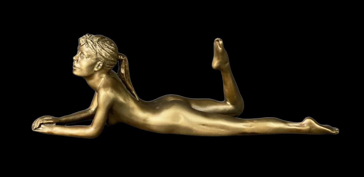 David Parvin Female Nude Bronze Sculpture, Amanda Hand Made 9.5” x 3.5”.  217 / 500