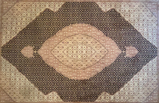 Mahi Tabriz  Rug, Oriental XLarge Area Rug. Silk and Wool, 10' x 14'-EZ Jewelry and Decor