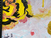 Shaida Mansourkhani, Yellow Roses, Framed Acrylic Original Painting. 23.5” x 19.5”-EZ Jewelry and Decor