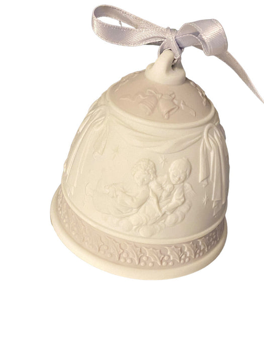 Vintage Lladro 1995 Porcelain Christmas Bell In Original Box, Rare, 3.15”-EZ Jewelry and Decor