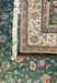Indo hand Knotted Wool Rug, Large Green Rug 12’1x8’9”-EZ Jewelry and Decor