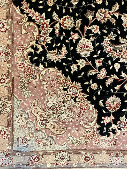 Hand Knotted Tabriz Rug, 12’1” x 9’4”, Wool & Silk-EZ Jewelry and Decor