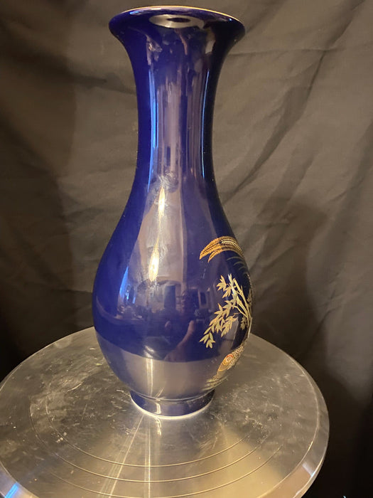 Vintage Japanese Porcelain Vase Hand Painted, 12” T.-EZ Jewelry and Decor