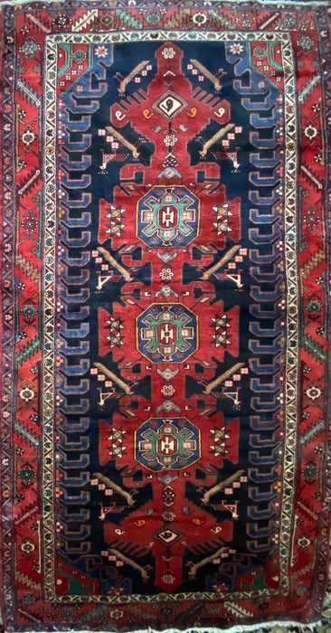 Armenian Persian Authentic Handmade Antique Rug, 10’x5’.2” Peacock Symbol, Wool-EZ Jewelry and Decor