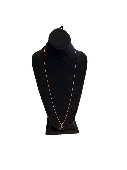 Vintage 24k Gb Chain W/1/20 14k Gf Pendant Necklace, Gift Boxed , 29"chain-EZ Jewelry and Decor