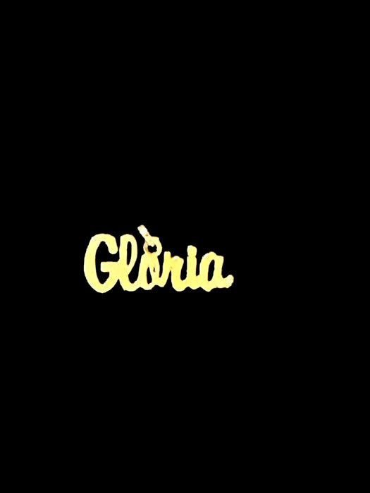 Beautiful 14K Gold Gloria Pendant/Charm for Gloria-EZ Jewelry and Decor
